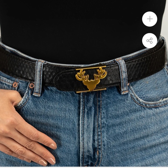 Taxidermy Python Logo Belt - Picture 4 of 5